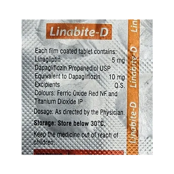 linabite d 10mg tablet 10's